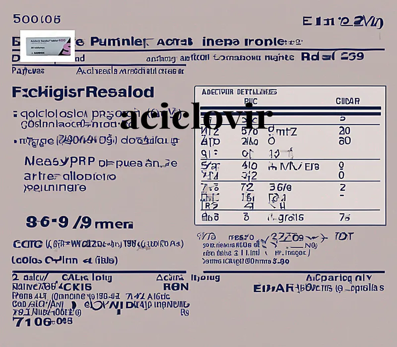 El aciclovir se vende sin receta medica